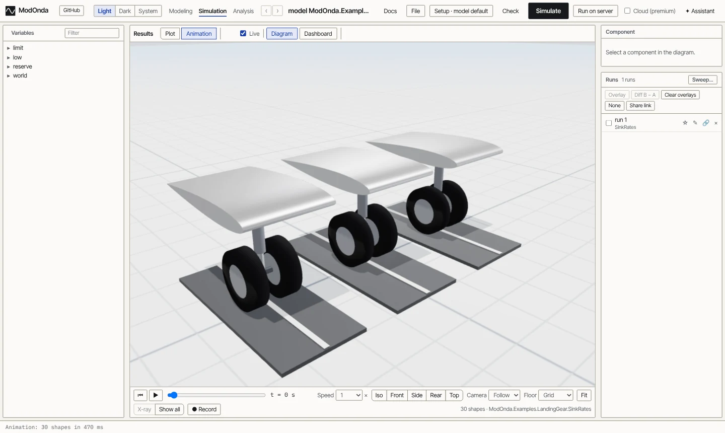 LandingGear.SinkRates animation